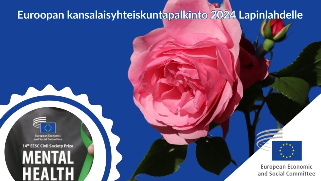 Kuvassa Eroopan kansalaisyhteiskuntapalkinnon juliste