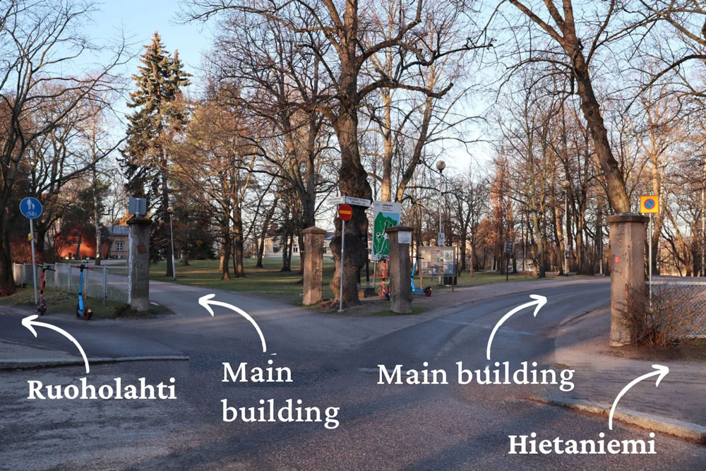 Lapinlahden Lähde main park entrance