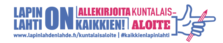 lapinlahti kuntalaisaloite käsi